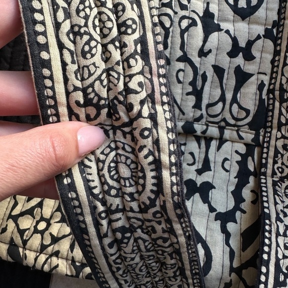 World Market Quilted Duffle Bag Bohemian Style - Picture 2 of 15